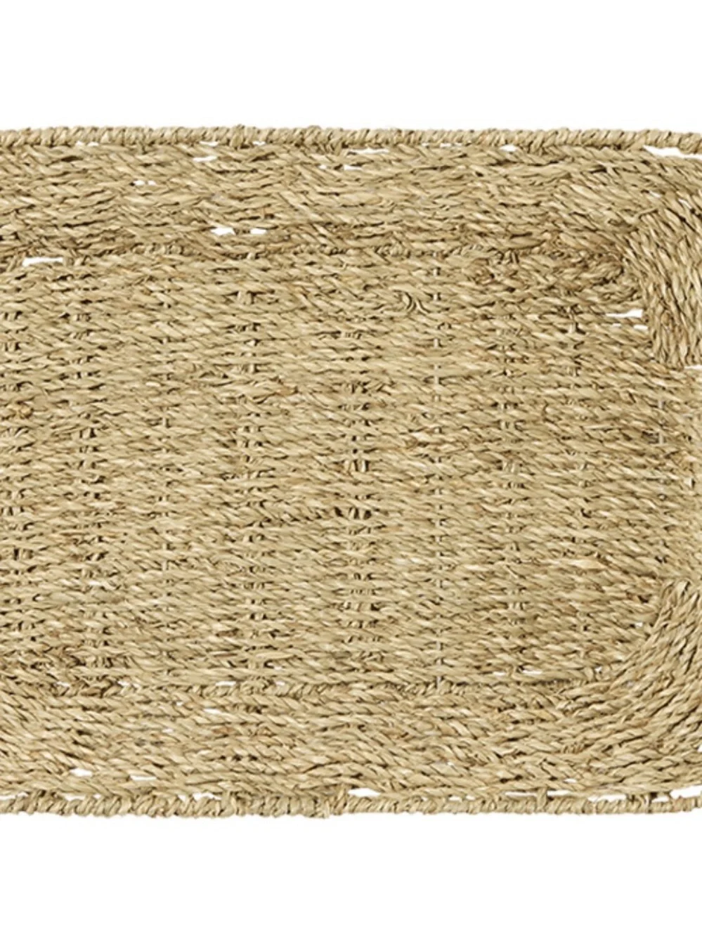 Draper James Natural Seagrass Serving Tray